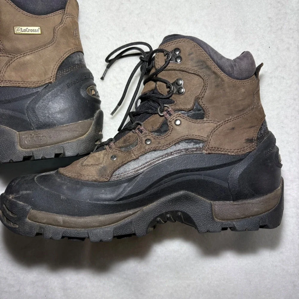 LaCrosse PFT Precision Fit Technology‎ Hiking Boots Brown Black 12 M H2O Proof